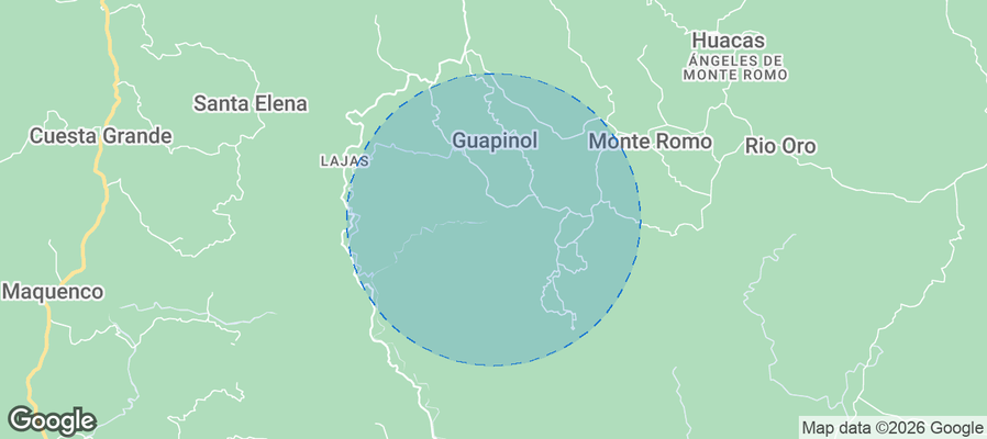 Hojancha Airbnb map